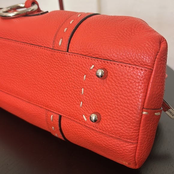 BCBGMaxAzria Contrast Stitching Leather Shoulder Bag - Picture 5 of 16